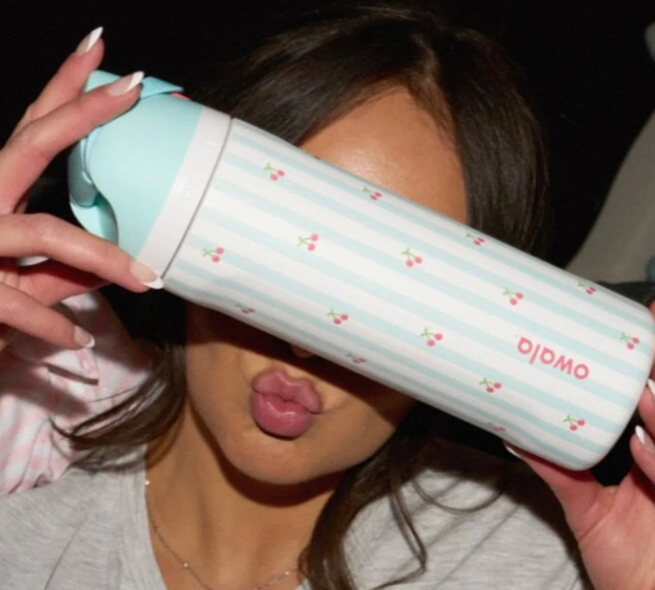 Owala FreeSip leakproof stainless steel bottle with straw - cute edition