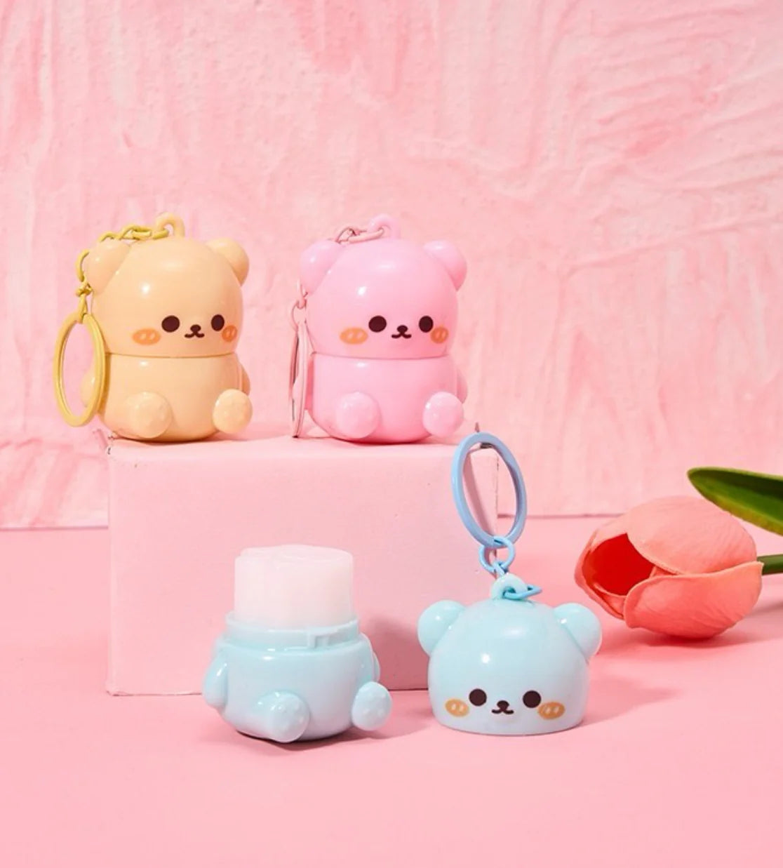 Cute Teddy Bear Kawaii Lip Balm
