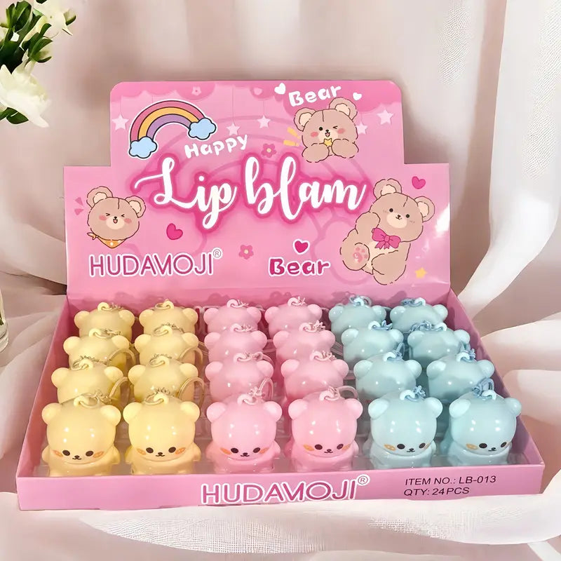 Cute Teddy Bear Kawaii Lip Balm