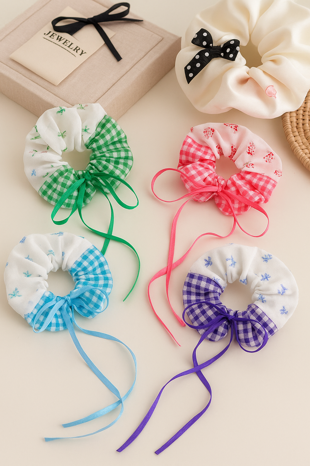 Kawaii Dual Bow Scrunchie