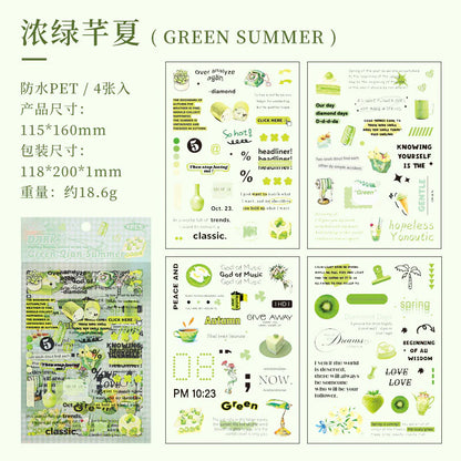 Message & Items Sticker Sheet - 4 Pcs