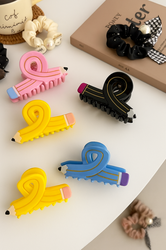 Pencil Hair Claw Clip