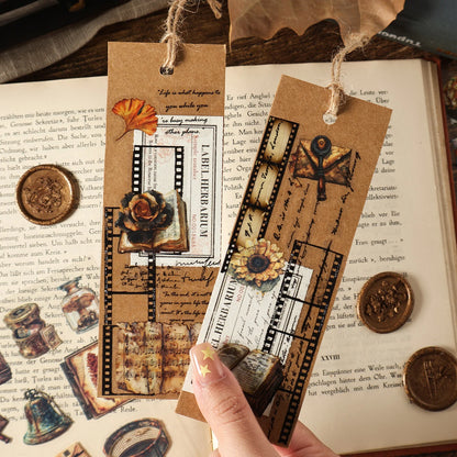 Vintage Times Sticker Sheet - 4 Pcs