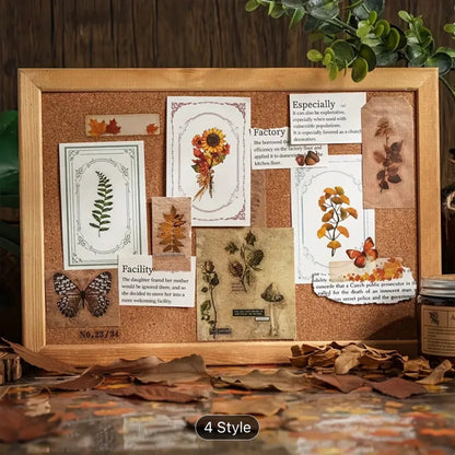 Season Flower Sticker - 8 Sheets