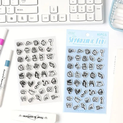 Fluffy Cat Cute Mini Stamp