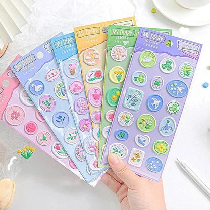 Wax Type Diary Stickers