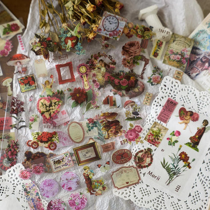 Vintage Items Sticker Sheet - 6 pcs