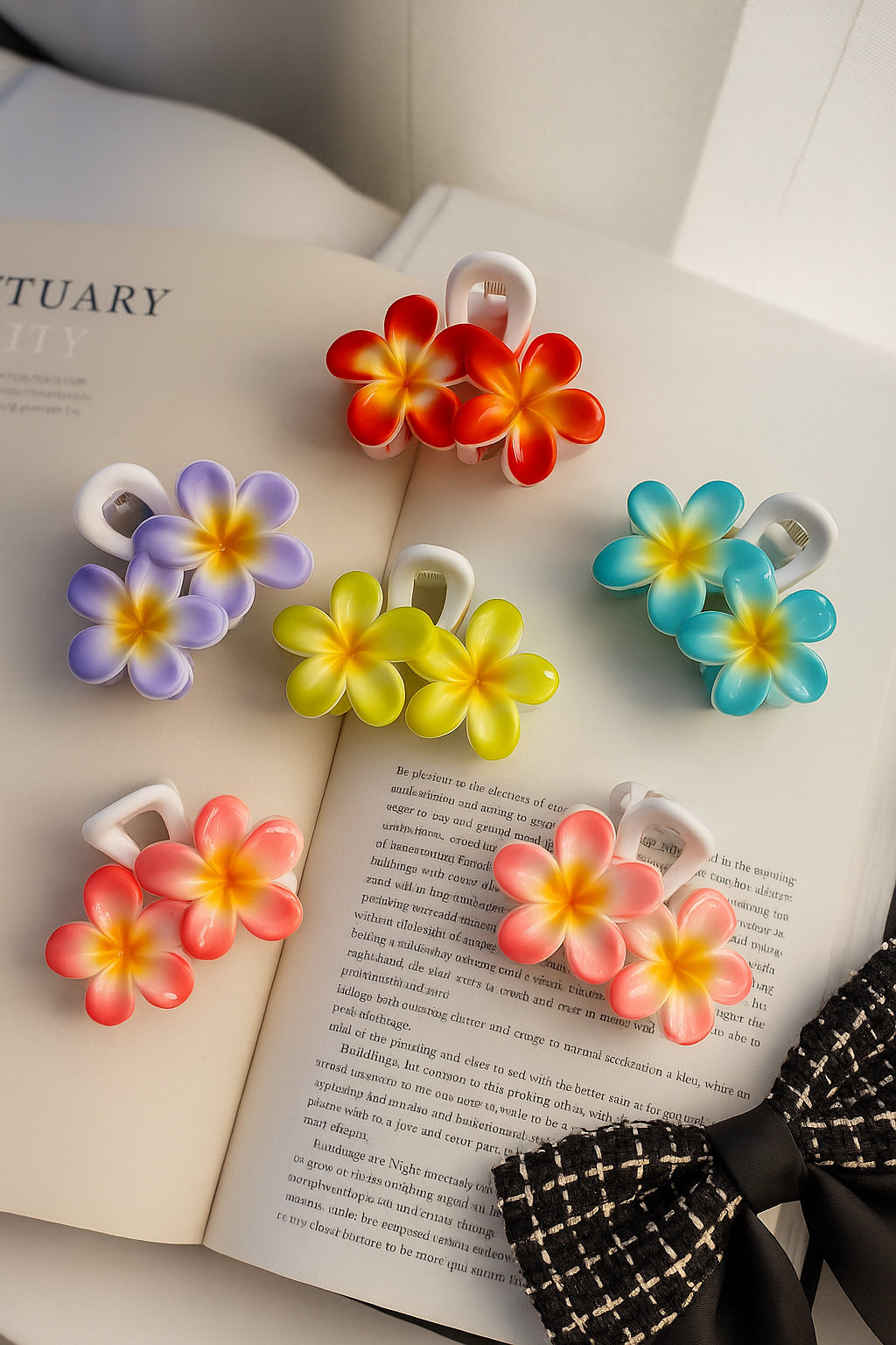 2 Flower Pintresty Hair Claw Clip