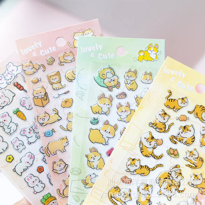 Kawaii Animals Crystal Decorative Sticker