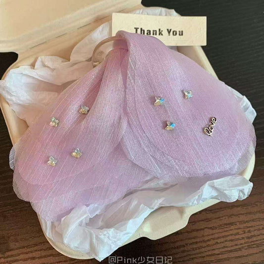 Stone Fairy Butterfly Kawaii Hair Claw Clip