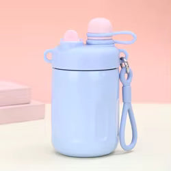 2 in 1 Pastel Stainless Steel Vaccum Sipper Bottle ( 500 ML )