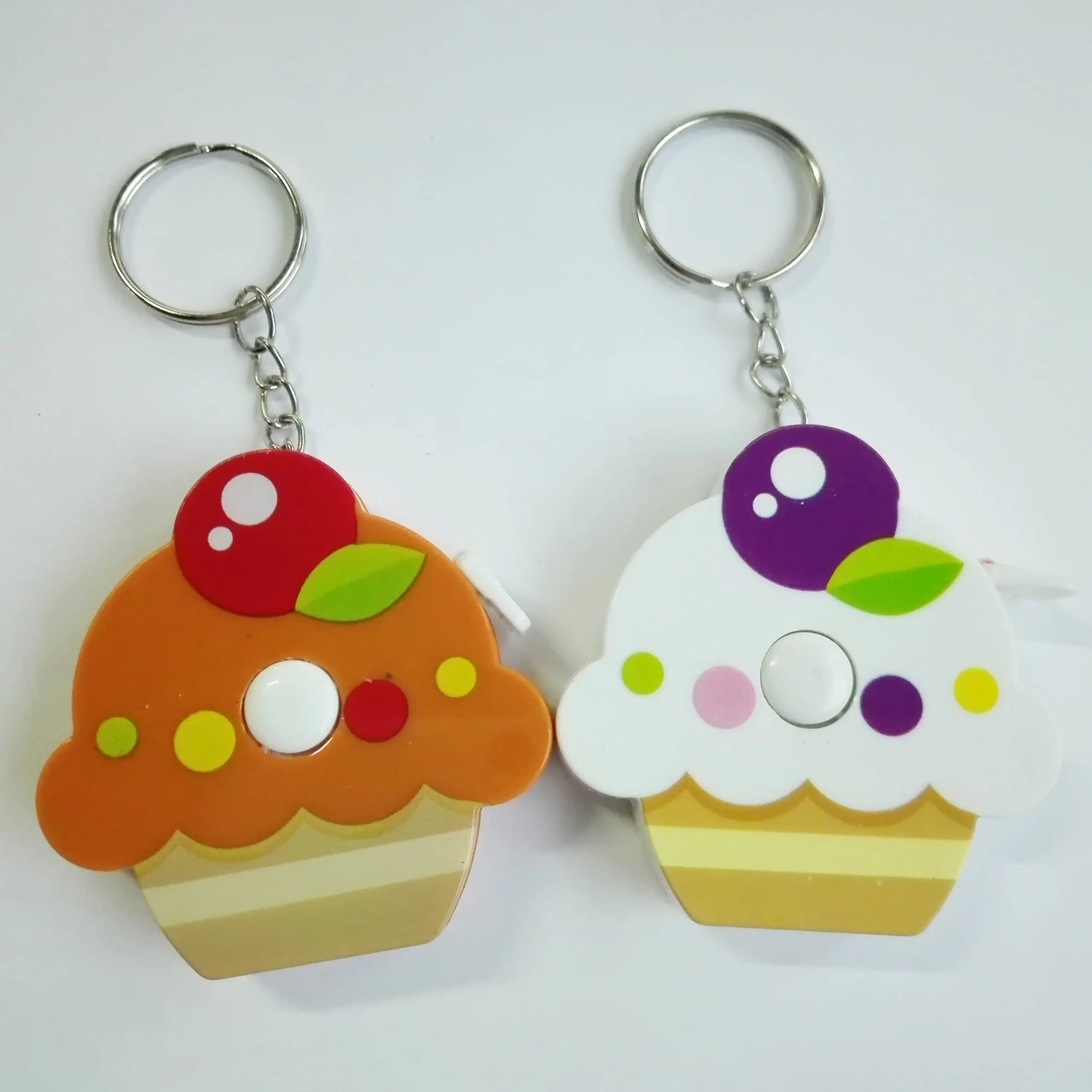 CupCake Shape Inch Tape With Keychain