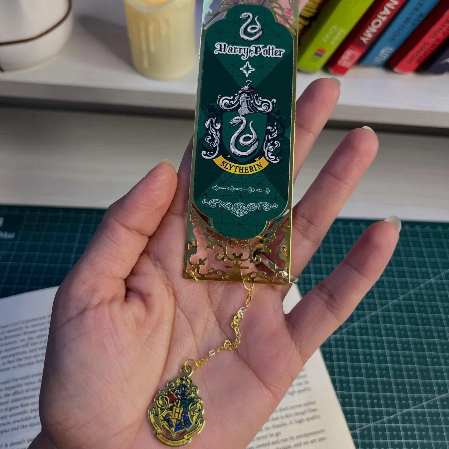 Harry Potter Bookmark with metal charm