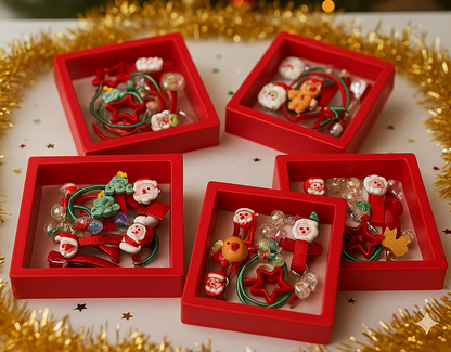 Christmas Hair Accessories Gift Box -12 Pcs