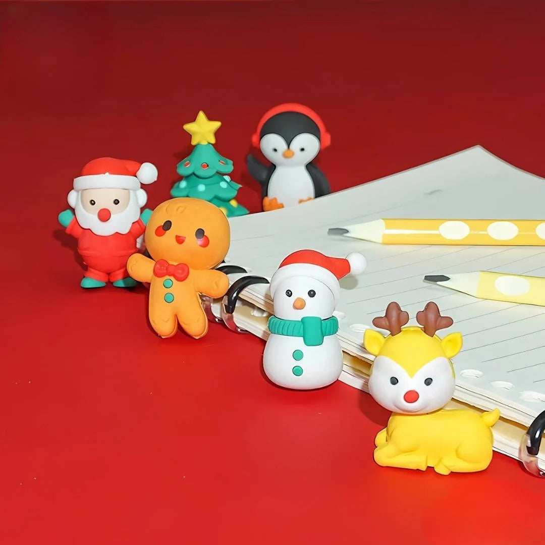 Christmas Eraser Set