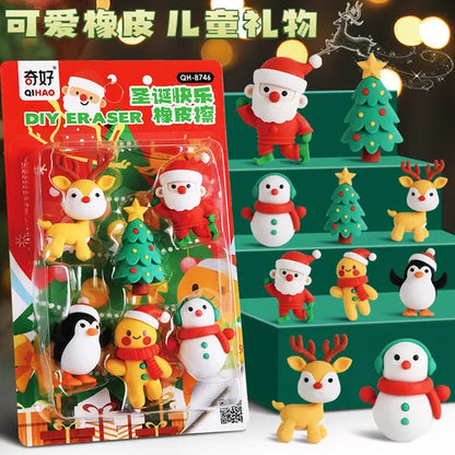 Christmas Eraser Set