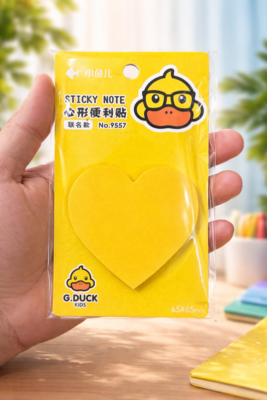 Duck Heart Sticky Note
