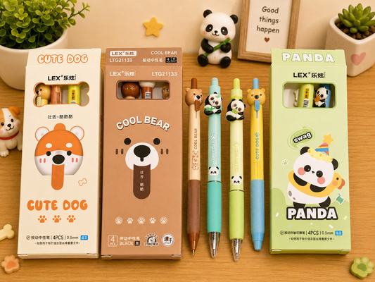 Kawaii Pen Set – 4 Pcs