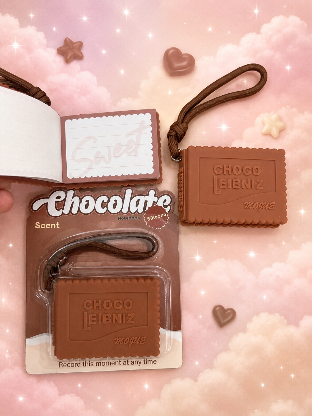 Silicon Chocolate Diary Keychain