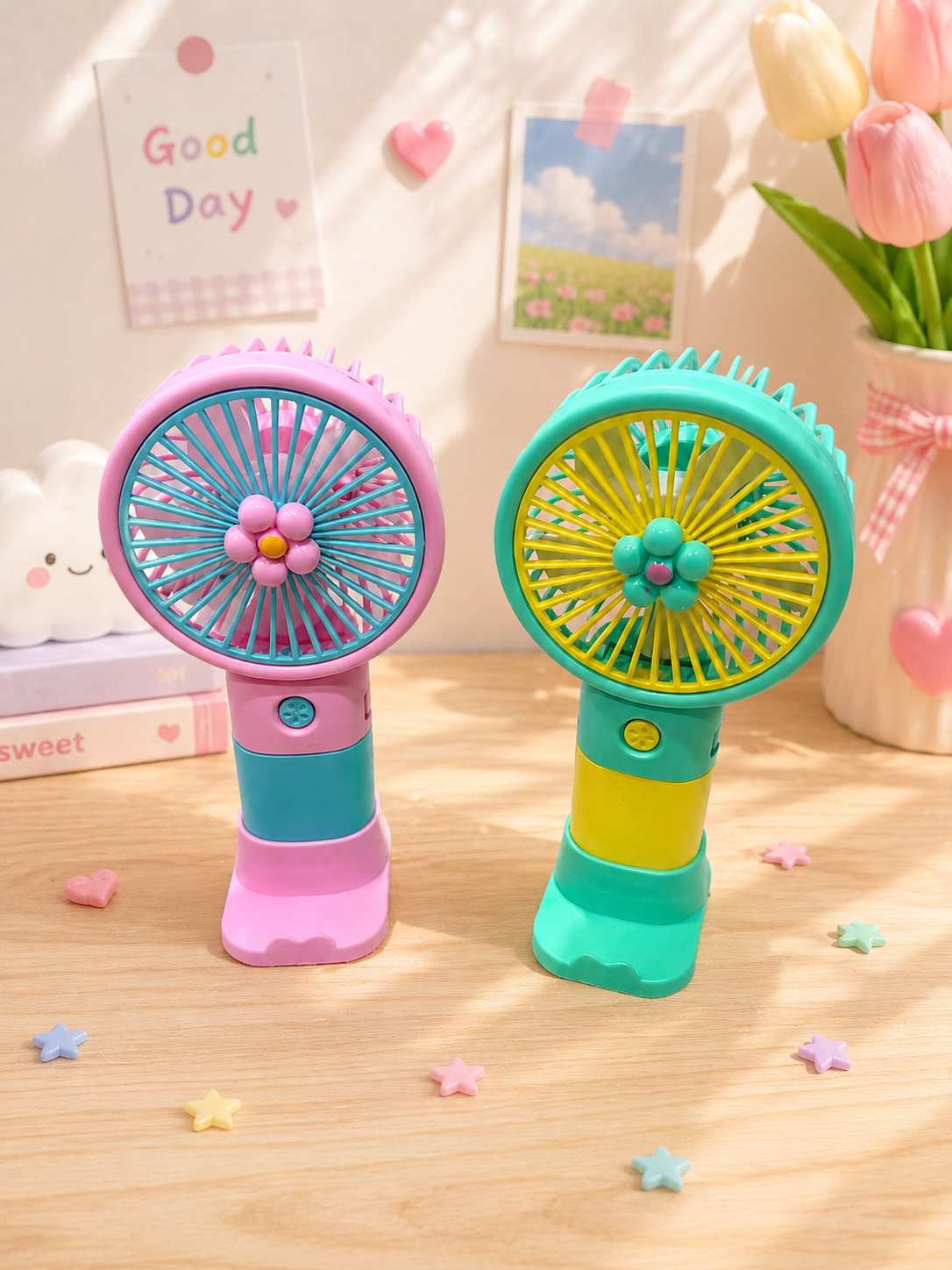 Flower Mini Hand Fan
