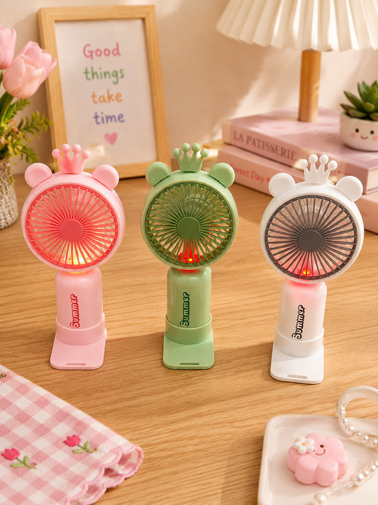 Colourful Light Handfan with Horn
