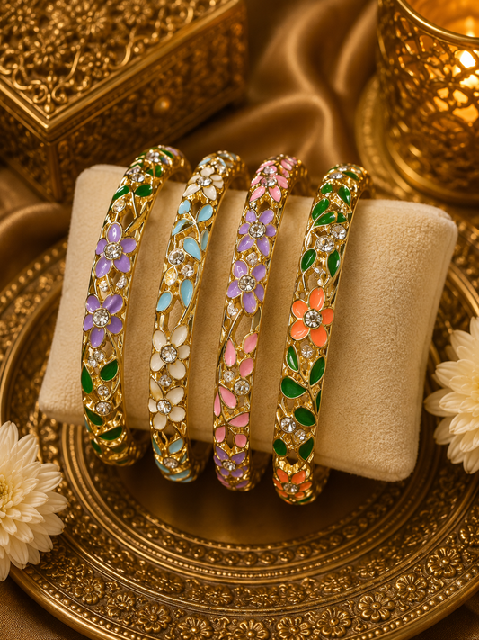 Enamel Flower Kada