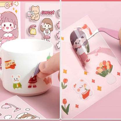 Kawaii QT Sticker Box - 100 Pcs