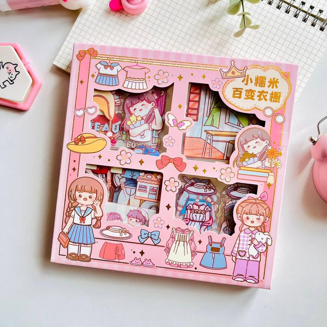 Kawaii QT Sticker Box - 100 Pcs