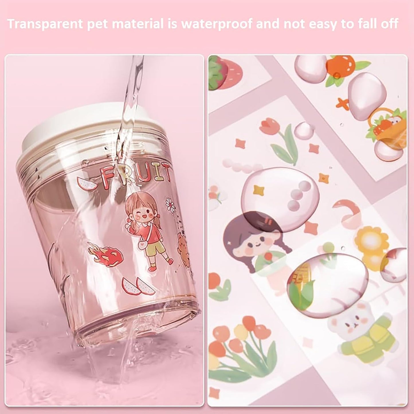 Kawaii QT Sticker Box - 100 Pcs