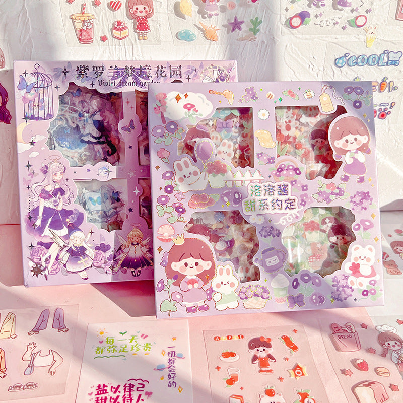 Kawaii QT Sticker Box - 100 Pcs