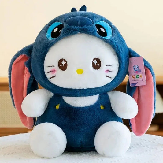 Stitch hello kitty hoodie plushy soft toy
