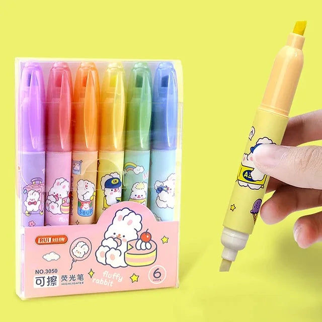 Kawaii Cute Erasable Highlighter