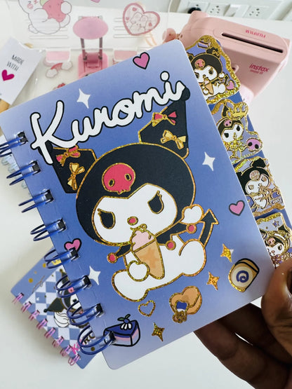 Kuromi Small Spiral Diary- Kawaii