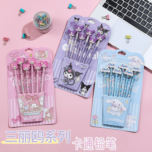 Sanrio Pencil Eraser Topper Set