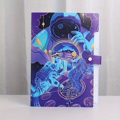 Space Theme File Folder With Button Lock