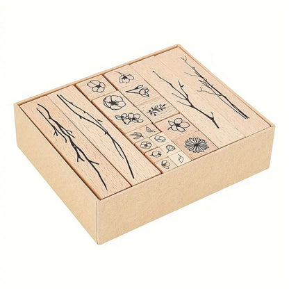 Wind kissed and rain sleep stamp - 6 pcs