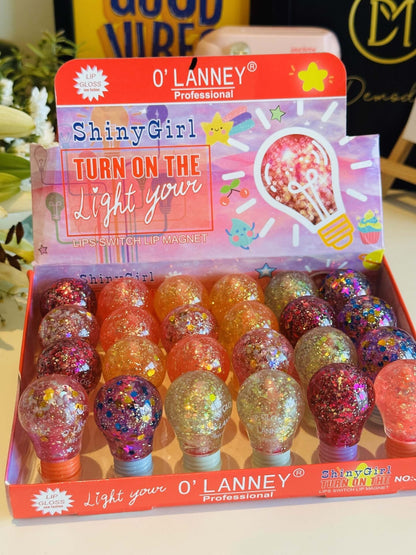 Shinny Light Bulb Lip Balm And Gloss