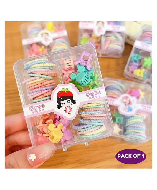 Box Of Neon Kids Hair Accessories