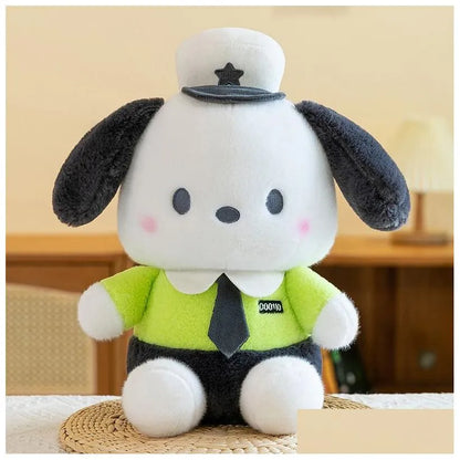 Green pooch soft toy