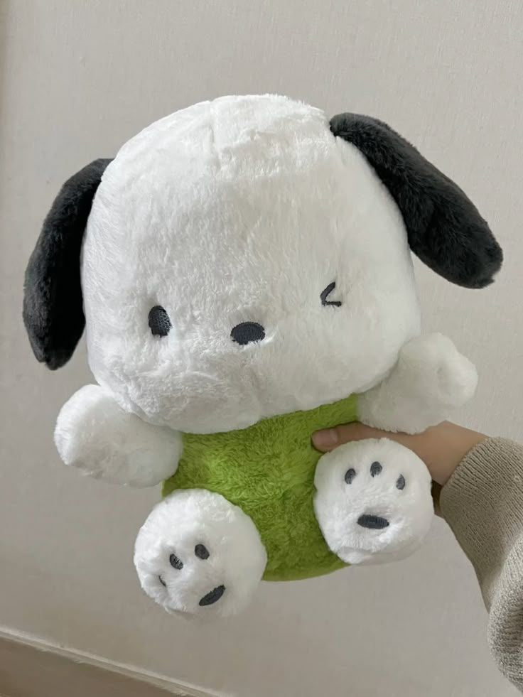 Green pooch soft toy