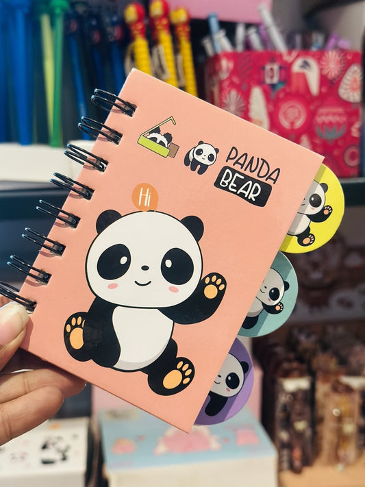 Mini Panda Spiral Diary