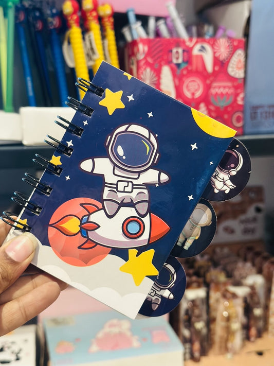 Mini Spaceman Spiral Diary