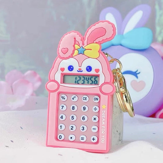 Cute Mini Calculator Keychain