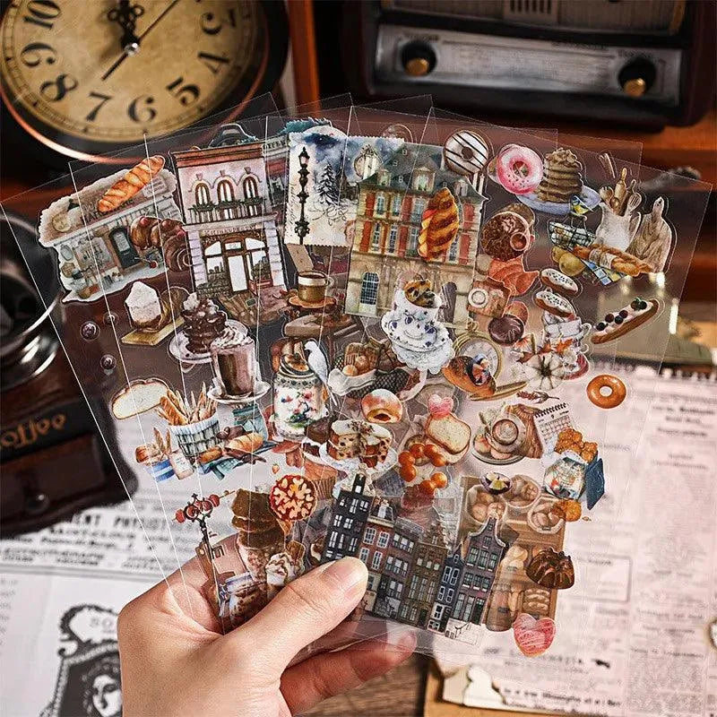 Vintage Items Sticker Sheet - 6 pcs