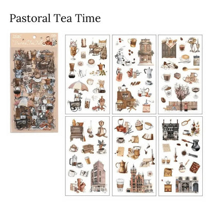 Vintage Items Sticker Sheet - 6 pcs