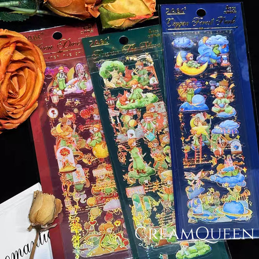 Sky Moon Dreamy Sticker Sheet - 4 Pcs