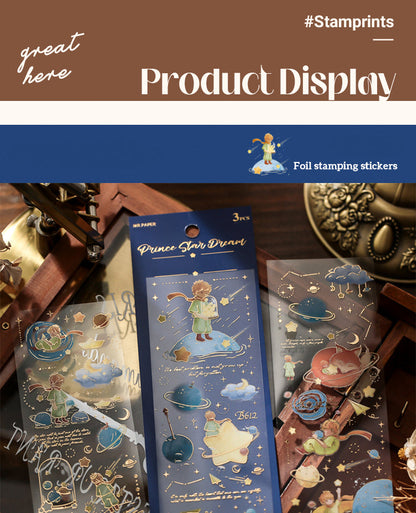 Sky Moon Dreamy Sticker Sheet - 4 Pcs