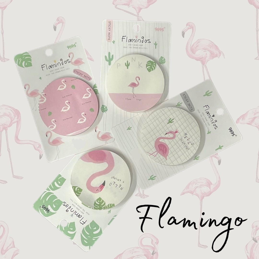 Flamingo sticky note