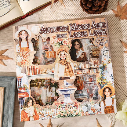 Vintage Girl Sticker Box-100 Pcs