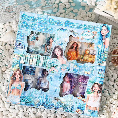 Vintage Girl Sticker Box-100 Pcs